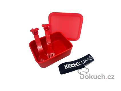 TOP DUO 1 – Dětský set příbor + silikonový box