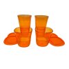kompletní sada 4ks pohárků flexi oranžové