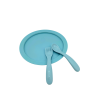 Dětský talíř s příborem tupperware
