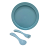 Dětský talíř s příborem tupperware