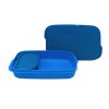Eco obědář s miskou (modrý) rozložený