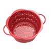 Kochblume, skládací síto, cedník skládací, do kuchyně,červené
