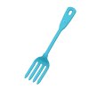 Kuchyňská vidlička Kochblume z BPA-free silikonu s nerezovým jádrem. Stylový retro design, odolnost do 260 °C, šetrná k nádobí a vhodná do myčkytyrkys