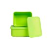 Stylové krabičky BEnto box z platinového silikonu se vzduchotěsným uzávěrem. Odolné, robustní a snadno čistitelné. Udrží jídlo déle čerstvé a bez pachů, zelená