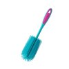 Silikonový kartáč na nádobí Kochblume s odnímatelnou hlavicí. Hygienický, bez BPA, odolný do 260 °C a vhodný do myčky. Skvělý pro každodenní úklid,tyrkys