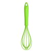 Silikonová metla Kochblume s nerezovým jádrem. Flexibilní, šetrná k nádobí, odolná do 260 °C a ideální na krémy, těsta, dresinky i omáčky,zelená rovně