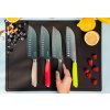 Kochblume nůž Santoku,nože santoku na lrájecí podložce