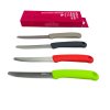 Snídaňové nože, Praktické malé nože ideální na loupání a krájení ovoce i zeleniny. Skvěle padnou do ruky a hodí se i ke stolování – na máslo, džem či pomazánky, mix barev