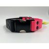 KLIK obojek pro psa Standard 2.5 cm černá & neon růžová 40-48cm