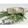 Tradiční obojek pro psa Standard 2.5 cm bílá & marble