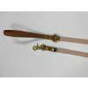 Set Tradiční obojek Standard hnědá & krémová + Mini vodítko 150 cm