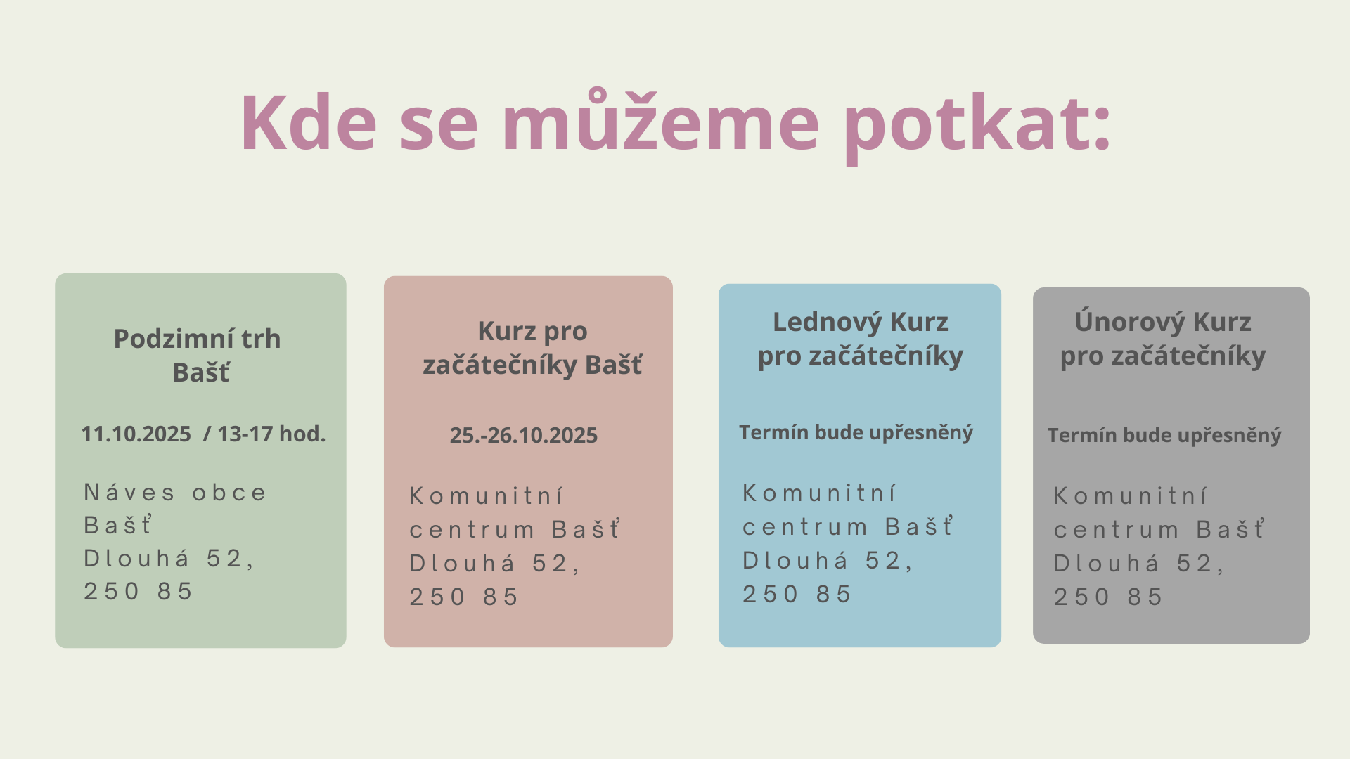 Kde se můžeme potkat