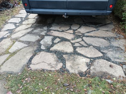 Andezit šlapáky 4-7 cm paleta 10 m2