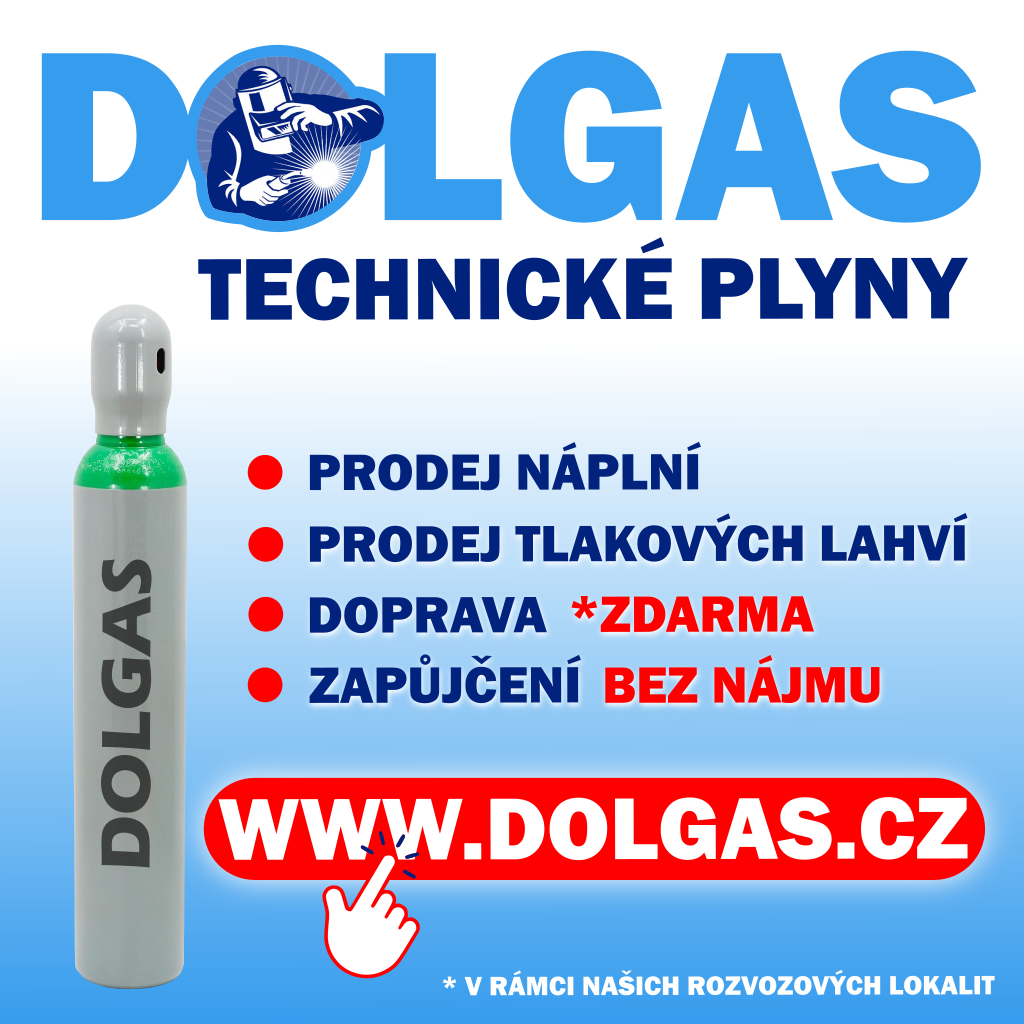 Dolgas - Technické plyny. Prodej náplní.