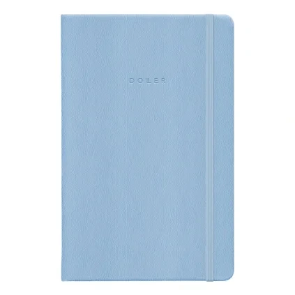 DOLLER Notes tečkovaný / světle modrý