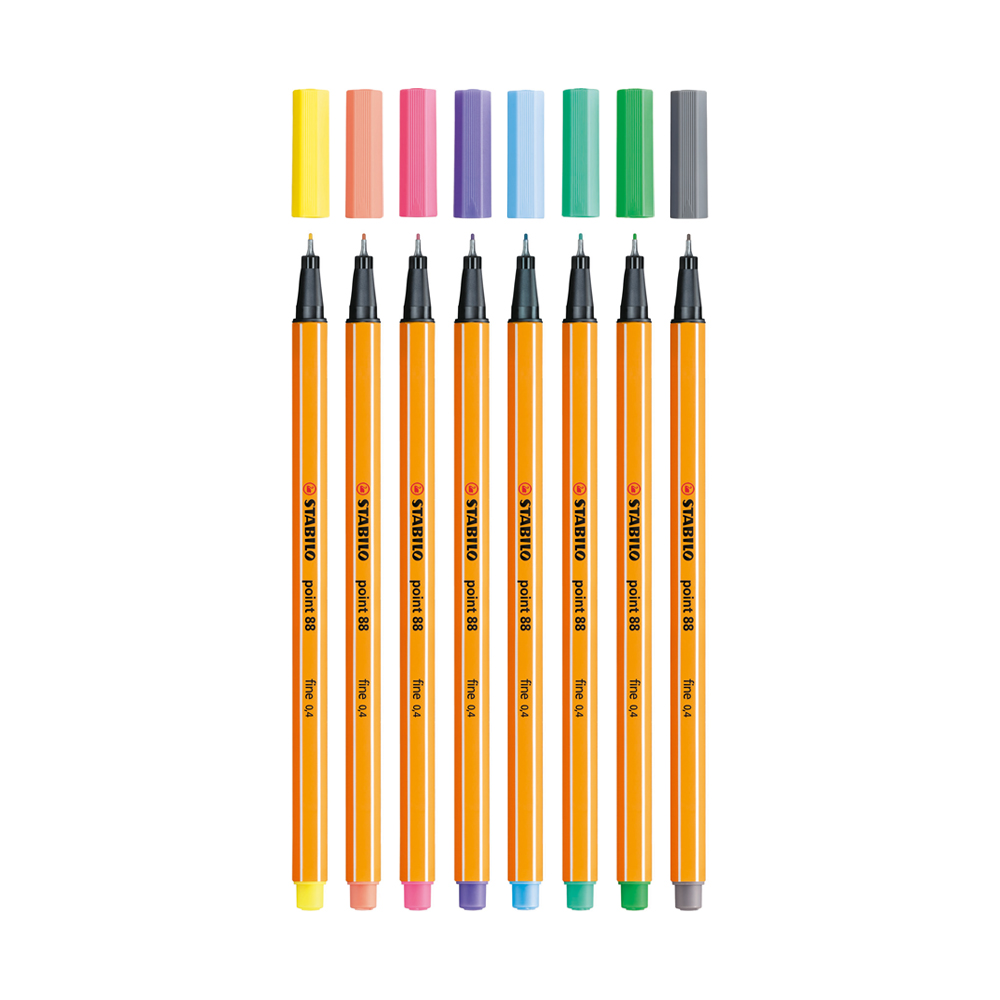 STABILO Point 88 Pastel 8 barev