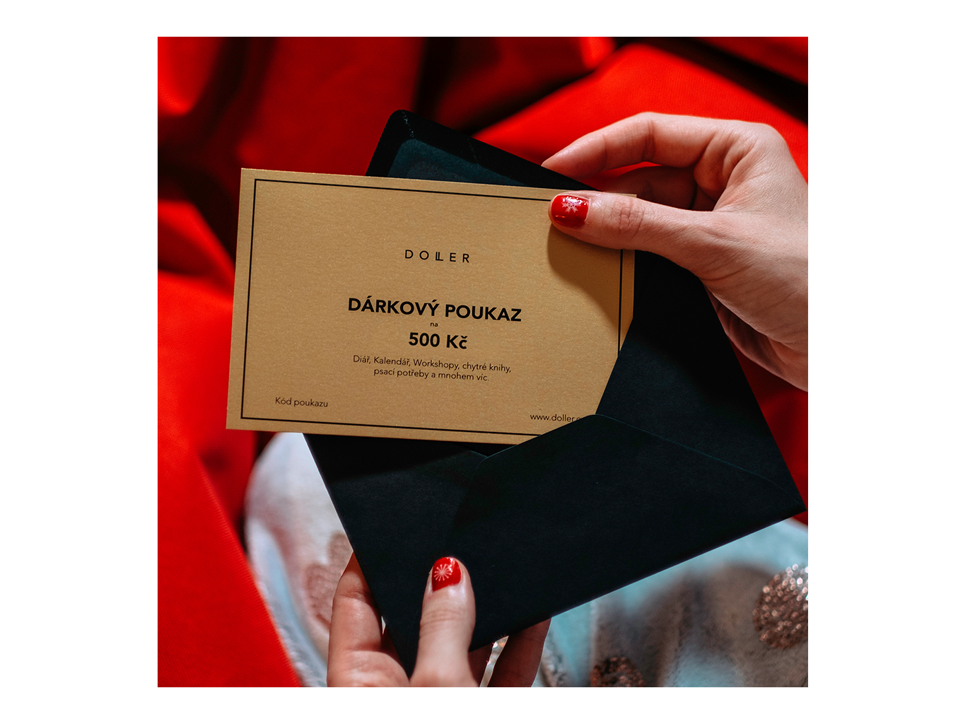 DOLLER Dárkový poukaz na 500 Kč Způsob doručení: Emailem