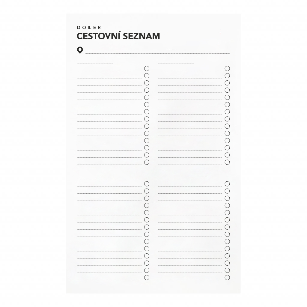 DOLLER Karta Cestovní seznam
