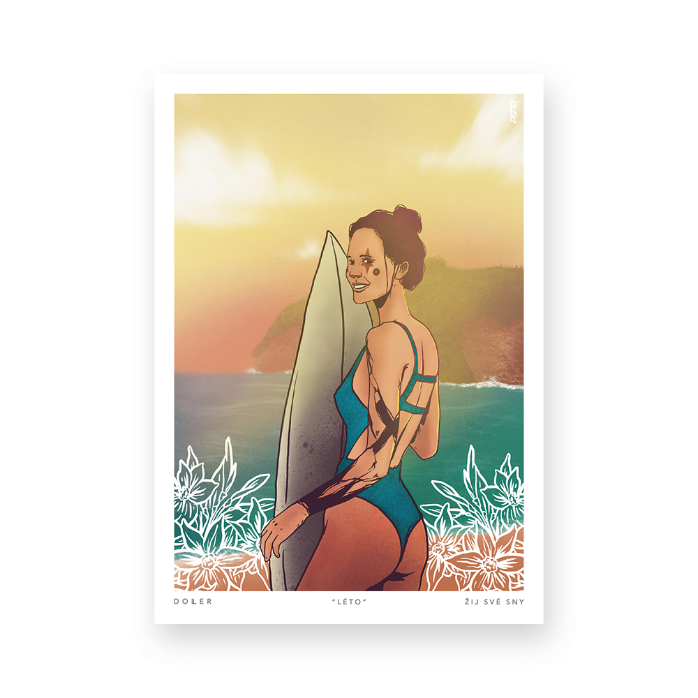 DOLLER Plakát Roční období Léto A2