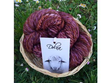 Merino ručně barvené a předené