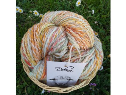 Merino ručně barvené a předené