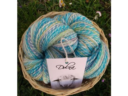 Merino ručně barvené a předené