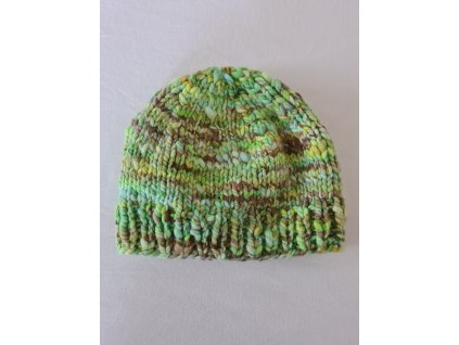 Čepice - merino / zelená