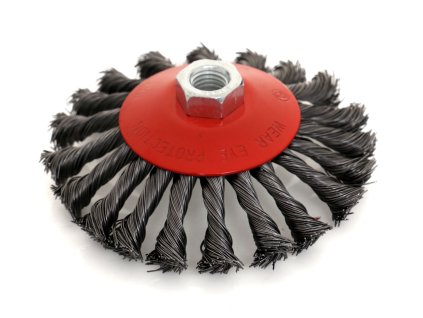 27672 drateny kartac na brusku pleteny 100mm m14 kraft dele kd10985