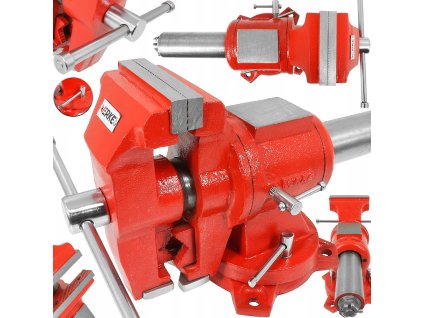 Svěrák s otočnou základnou a kovadlinou 100mm Premium Line, Verke V88015 1