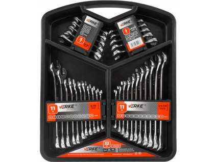 Očkoploché klíče 32 ks. 6 19mm kazeta Premium, Verke V35339 1