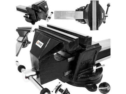 Svěrák s otočnou základnou a kovadlinou 200mm Premium Line, Verke V88013 1