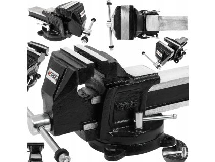 Svěrák s otočnou základnou a kovadlinou 100mm Premium Line, Verke V88010 1