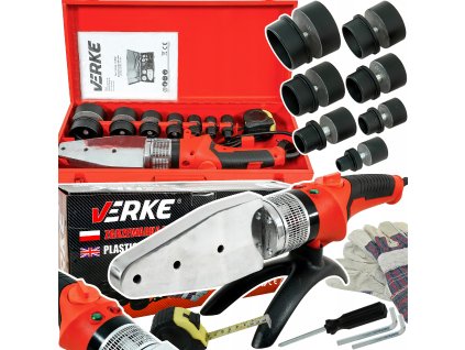 Svářečka plastových trubek 1500W BOX, Verke V07502 1