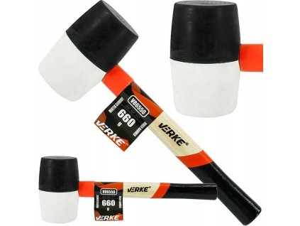 Gumové kladivo s dřevěnou rukojetí 660g, Verke V86550 1