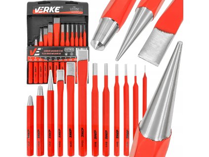 Sada dlát, sekáčů a razidel 12 ks, Verke V87002 1