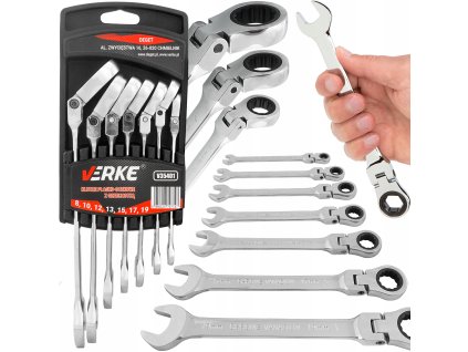 Sada račnových očkoplochých klíčů 7 ks, Verke V35401 1