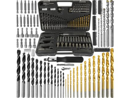 Sada vrtáků, bitů a ráčnový šroubovák 110 ks, Verke V39208 1