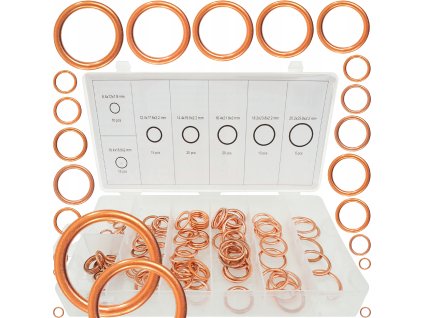 Sada měděných podložek 95 ks, Verke V06708 1