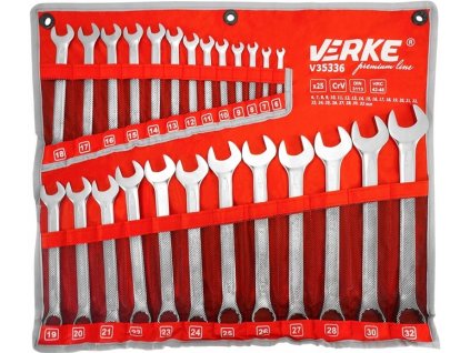 Sada očkoplochých klíčů 25 ks 6 32mm Premium, Verke V35336 1