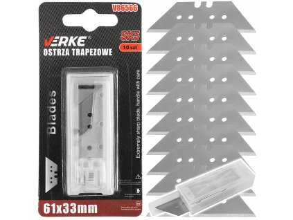 Břity do nože 61x33, Verke V86566 1