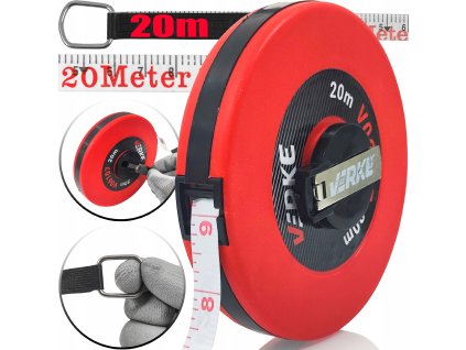 Měřící pásmo 20 m Fiberglass, Verke V06107 1