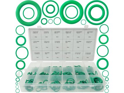 Gumové o kroužky 270 ks, zelené, Verke V06733 1