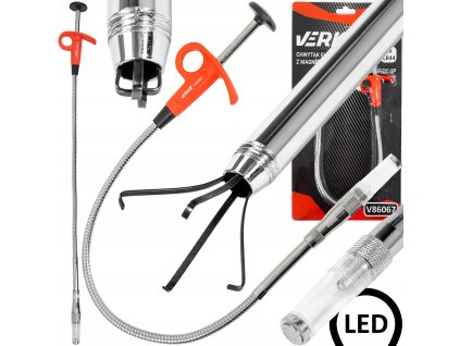 Vytahovák magnetický s chapadlem + LED, Verke V86067 1