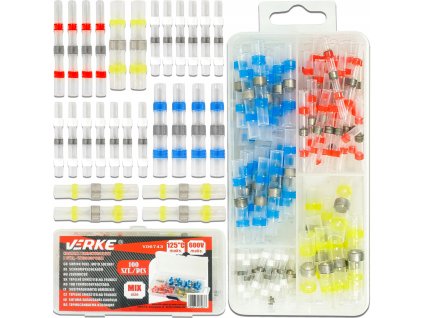 Sada smršťovacích bužírek s cínem voděodolné 100 ks, Verke V06743 1