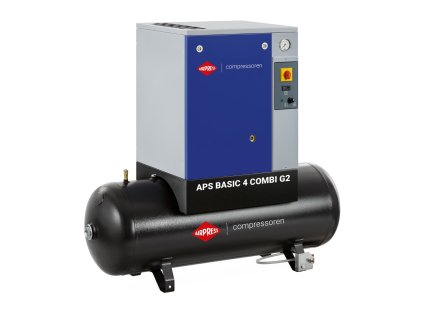 38692 sroubovy kompresor aps 4 basic g2 combi 10 bar 4 hp 3 kw 366 l min 200 l airpress 362904
