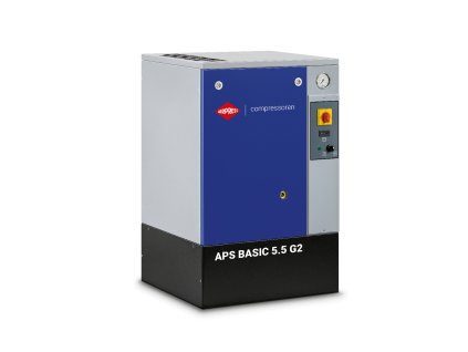 38731 sroubovy kompresor aps 5 5 basic g2 10 bar 5 5 hp 4 kw 516 l min airpress 362805