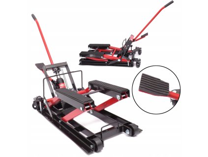 Hydraulický zvedák stojan na motorku a čtyřkolku 680kg, Kraft&Dele KD348