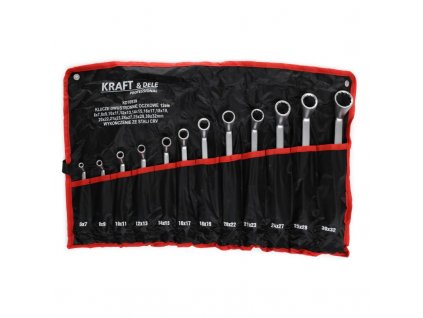 klucze dwustronnie oczkowe 12el kd10939