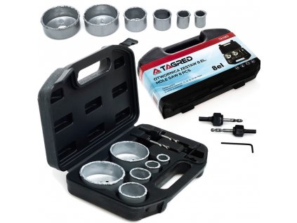 Wolframové korunkové vrtáky na keramické dlaždice 22 73 mm, 6ks, TAGRED TA1083 6