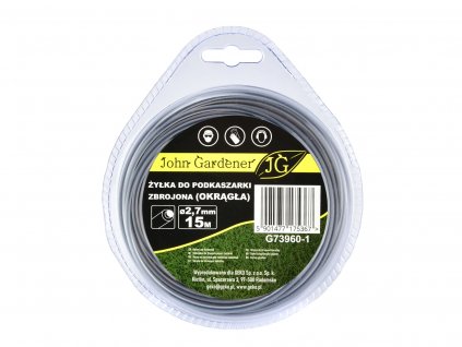 20132 zaci struna do krovinorezu zesilena kulata 2 7mm x 15m geko g73960 1